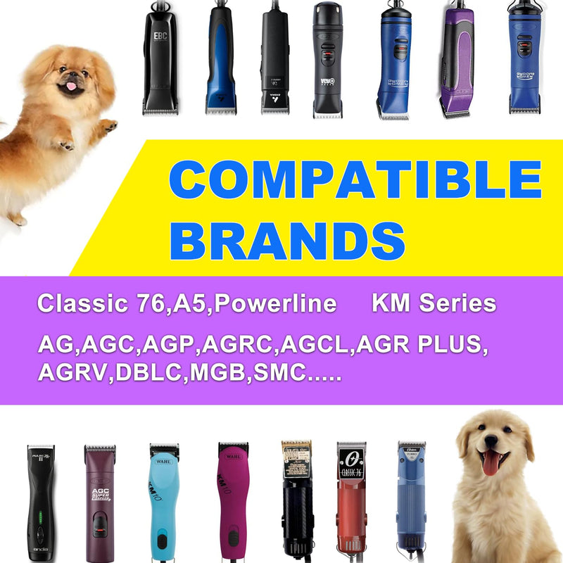 10# Blade Detachable Pet Clipper Replacement Blades Compatible with A*dis Pet Clipper/Oster A5/W*AHL KM Series Dog Clipper, Detachable Ceramic Blade,1/16-Inch Cut Length (1.5mm) 10# 1.5mm - PawsPlanet Australia