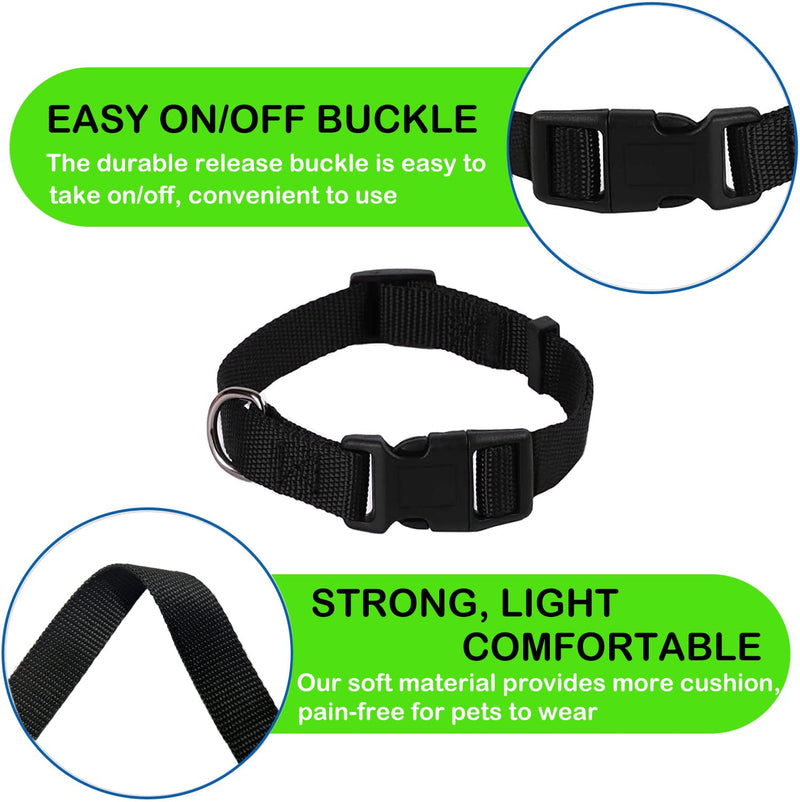 3 Pack Goat Collar with Bell, Sheep Collars with Bell, Grazing Copper Bells and Adjustable Nylon Collar Set for Small Farm Animal Sheep Cow Pet Goat Accessories 3 Pack - PawsPlanet Australia