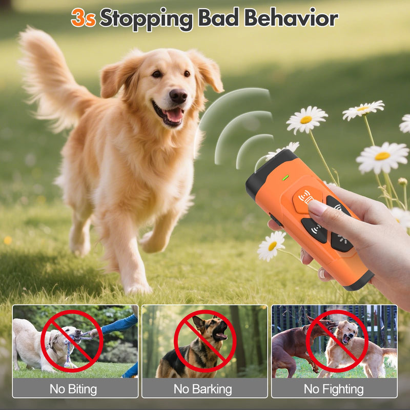 Anti Barking Device for Dogs - Dog Bark Deterrent Devices 50FT Range - Ultrasonic Dog Bark Deterrent for Stopping Bad Behavior - Rechargeable Anti Barking Device for Own or Neighbour's Dog - PawsPlanet Australia
