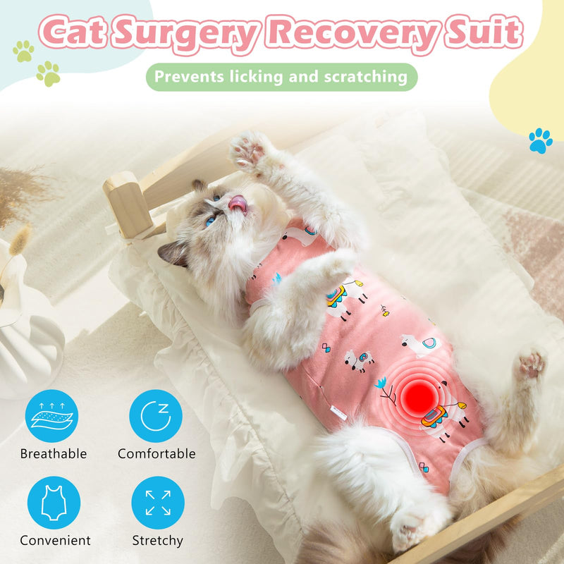 2Pack Cat Surgery Recovery Suit Clothes for Female and Male,Cat Onesie Shirts for Cats After Surgery,Cat Spay Surgical Recovery Suit,Cat Cone Collar to Stop Licking Abdominal Wound Alternative-L L - PawsPlanet Australia