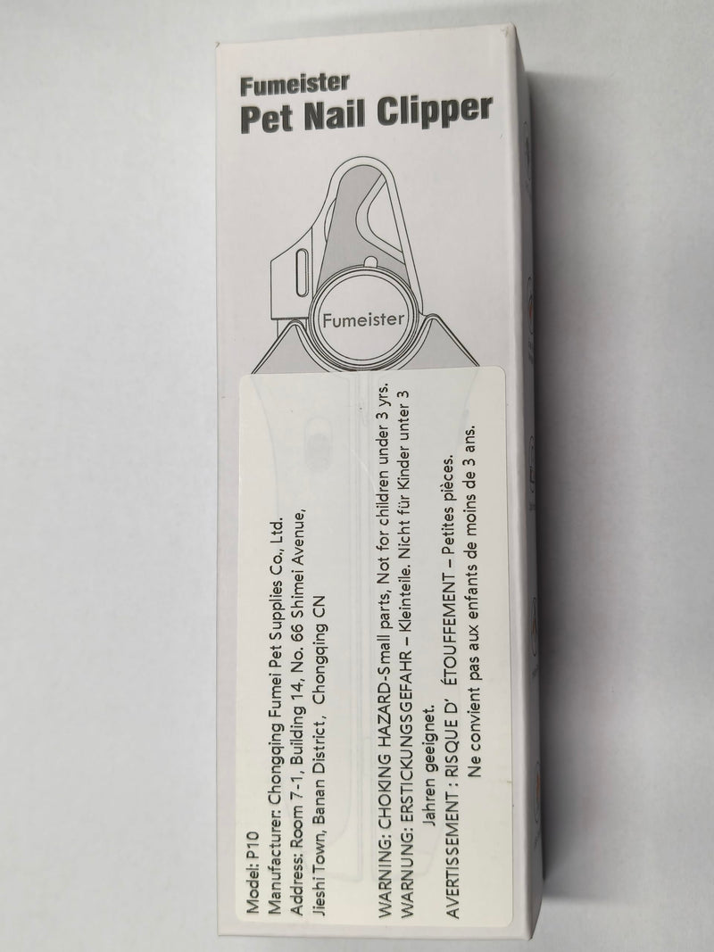 Type-C Rechargeable Dog & Cat Nail Clippers - LED Pet Nail Trimmer with Built-in Nail File, Extra Sharp Blades for Small & Medium Dogs, Indoor Cats (White-Gray) White-gray - PawsPlanet Australia