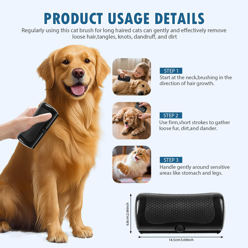 Deshedding Dog Brush, Groompro Deshedding Brush for Cats, Dogs, Rabbits, Horses, Ergonomic Pets Groomer for Matted Hair, 2PCS - PawsPlanet Australia