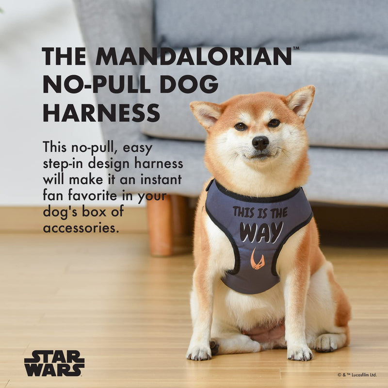 STAR WARS for Pets The Mandalorian: Mandalorian Dog Harness | D Ring Pet Harness for Medium Dogs - PawsPlanet Australia