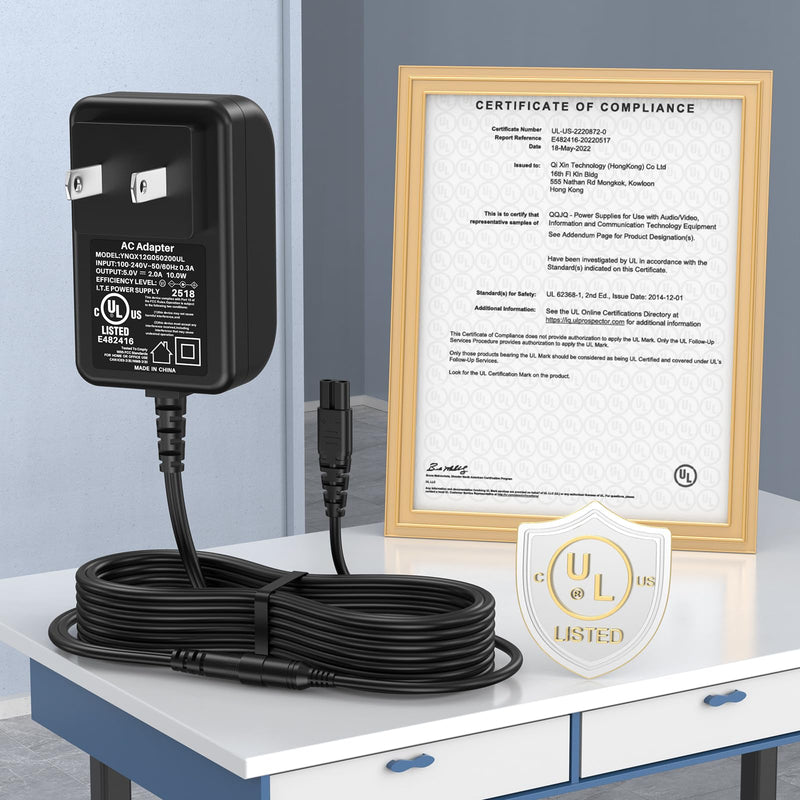 Dog Clipper Charger Power Cord for oneisall Low Noise Dog Clippers Model RFC-676 RFC676 RFC 676 Power Supply AC DC Adapter for oneisall Rechargeable Stainless Pet Shaver Charging Plug Cable - PawsPlanet Australia