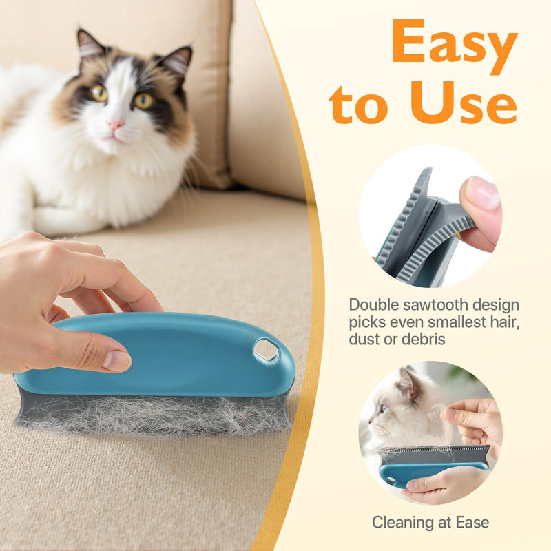 Pet Hair Removal Tool 3 Pack Dog Cat Hair Remover Carpet Scraper Rake Fur Removal Brush Lint Remover Shaver for Car Furniture Couch - PawsPlanet Australia