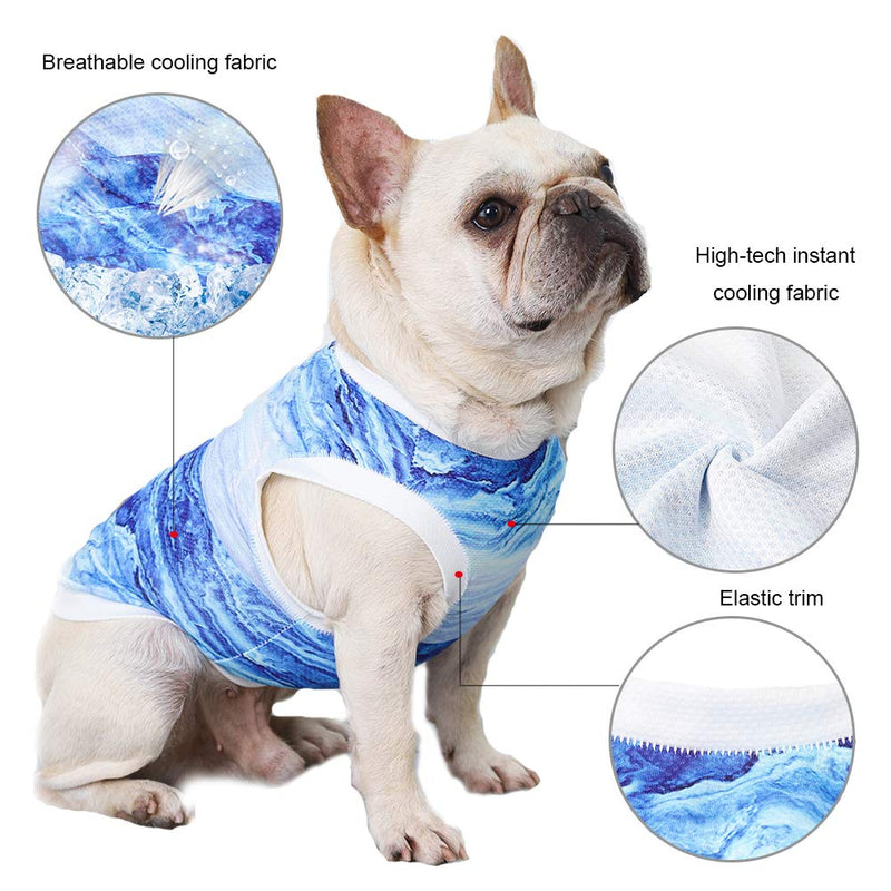 Dog Cooling Vest Dog Cooling Shirts, Breathable Cooling Jacket for Dog Anxiety Relief Sun Protection, Soft Dog Cool Coat for Small Medium Dogs/Cats Outdoor Walking Training Hiking on Summer M(Length 14.96")