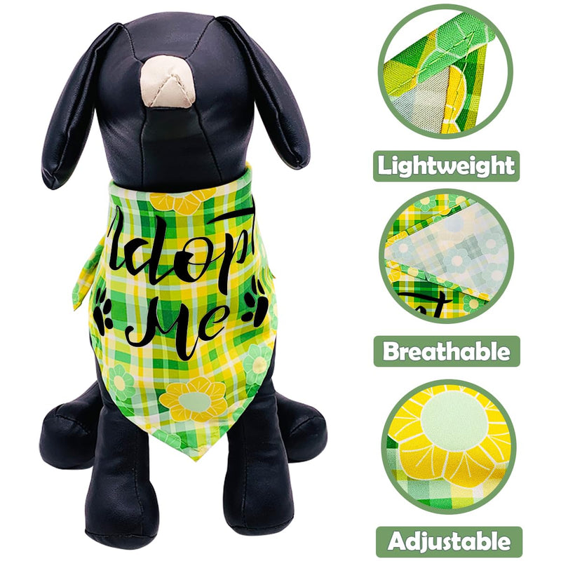 30Pcs/Pack Adopt Me Dog Bandanas Bulk Stitching Hemming Selvedge Sewing Scarves with Paw Print for Large Extra Large XL XXL Foster Animals to Look for Homes or Adoption Large/Extral Large