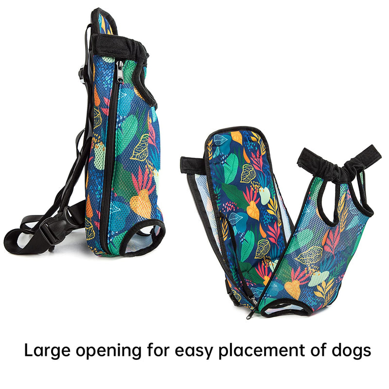 Pet Dog Carrier Backpack Legs Out Adjustable Pet Front Cat Backpack Carrier Travel Bag for Traveling Hiking Camping for Small Medium Dogs Cats Puppies Large Rain forest - PawsPlanet Australia