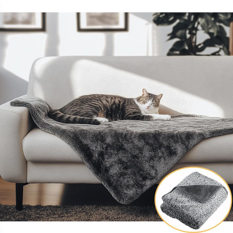 Waterproof Pet Blanket 28x40 inch Pee Proof Dog Blanket for Sofa Bed Couch,Reversible Sherpa Fleece Furniture Protector Cover for Small Medium Large Dogs Cats 28x40in Waterproof Pet Blanket - PawsPlanet Australia