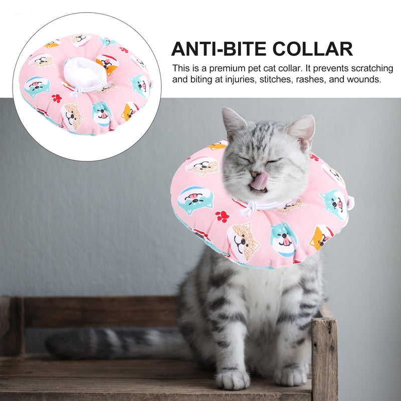 VALICLUD Neck Brace with Adorable Design for Cats, Made of Breathable Cotton, Comfortable to Wear, and Promotes Wound Healing After Surgery