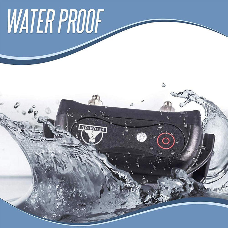 Pet Union PT0Z1 Premium Training Shock Collar for Dogs with Remote - Fully Waterproof, 4 Adjustable Training Modes - Shock, Vibration, Beep - Up to 1200ft Range Blue - PawsPlanet Australia