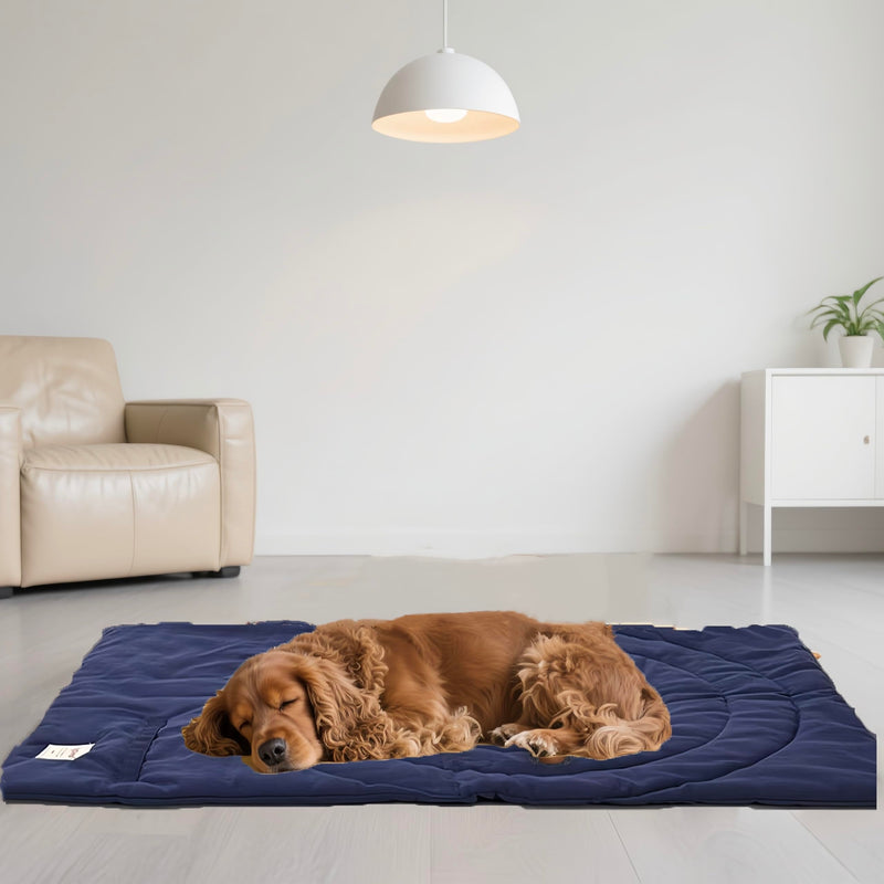 Travel Dog Bed | Camping Dog Bed | 37.4"x25.6" Waterproof Outdoor Dog Mat | Portable Place Mat for Dogs with Handle | Machine Washable | Easy Clean for Outdoor Adventures (Brown) Brown（37.4‘’x25.6‘’） - PawsPlanet Australia