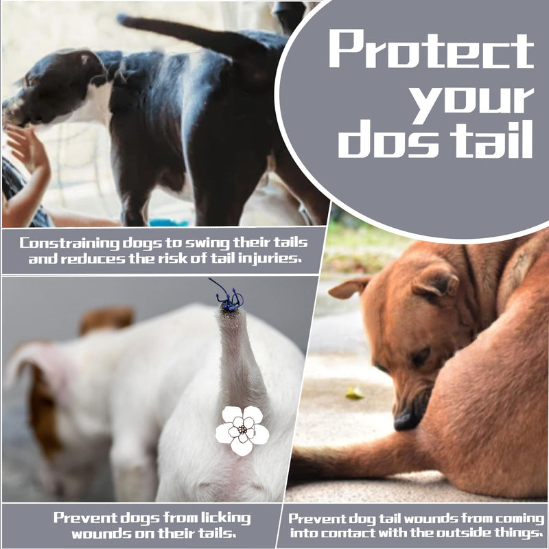 2 Pieces Dog Tail Protector Cover for Wounds, Dogs Tails Heal Sleeve, Dog Wound Care for Medium and Large Dogs to Assist in Recovery from Injury, Tail Size（L 14.9-16.5", Diameter 4.7-5.3"） Tail L 14.9-16.5", Diameter 4.7-5.3" - PawsPlanet Australia