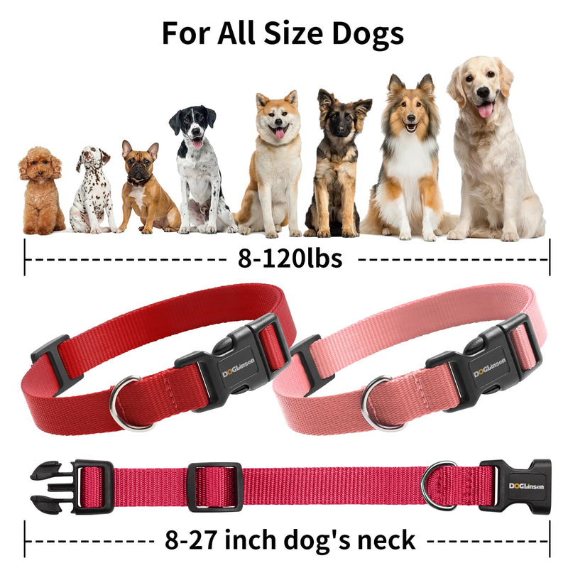 Shock Collar Replacement Strap, Dog Training Collar Replacement Strap, 3/4 Inch Replacement Collar for Delupet Bousnic Patpet Hkzooi Dog Care Nikketta Yawpet Maisoie Educator - Red & Pink - PawsPlanet Australia