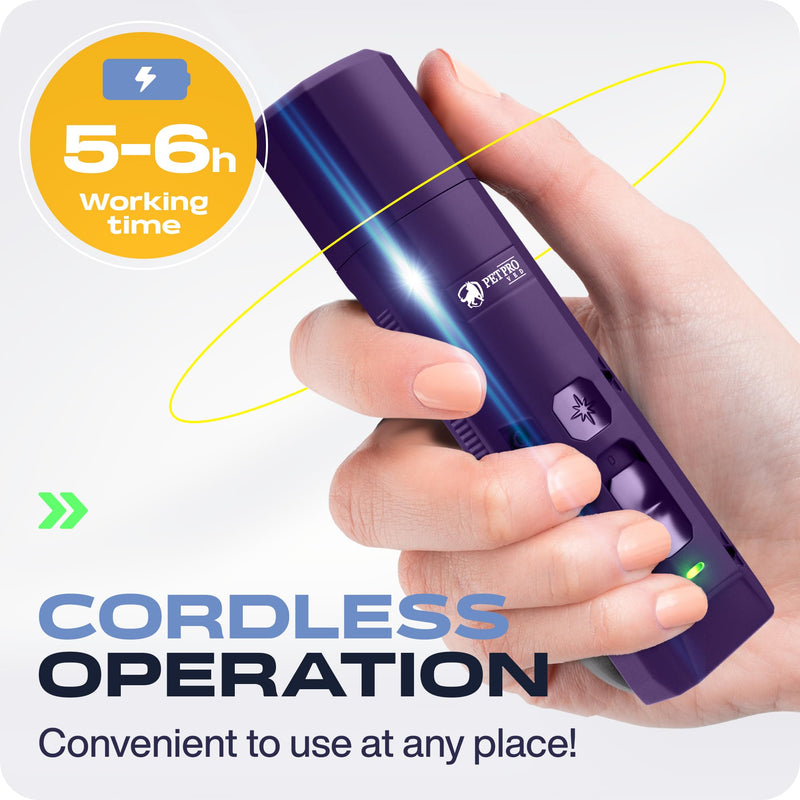PETPROVED Dog Nail Grinders Silent Dog Claw Grinder Dog Nail Grinder for Dogs Claws Safe Dog Nail Trimmer Electric Pet Nail Grinder for Dogs Nail File Purple - PawsPlanet Australia