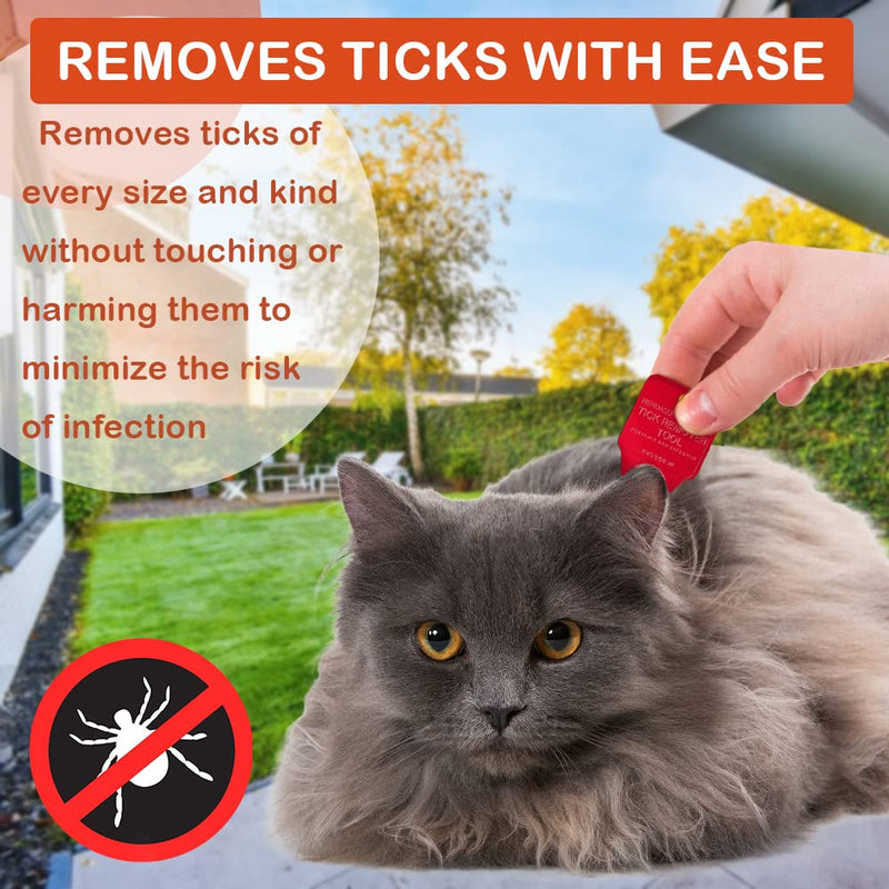 Remover Tool, Quick and Safe, and Reliable Suitable for Pets, Animals, and Humans, Essential Remover Tool for Portable Outdoor Living (5 Pack Orange Red Blue Green Silver) Red Blue Silver Orange Green - PawsPlanet Australia