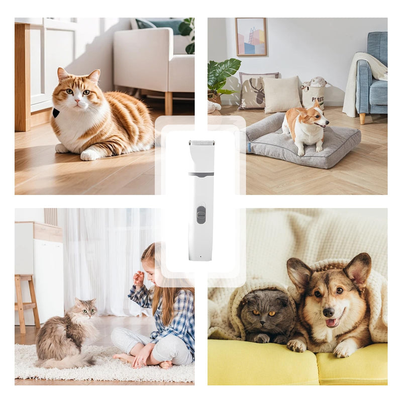 4 in 1 Dog Trimmer for Grooming Products Kit, Dog Hair Clipper