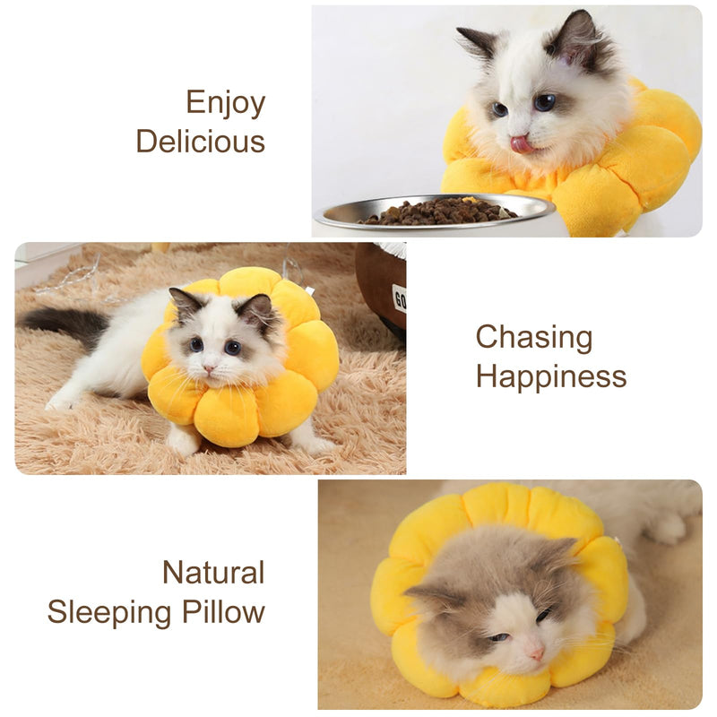 Cat Collar, Cat Recovery Collar with Adjustable, Leak Protection, Adjustable Cat Collar, After Surgery, Pet Protective Collar