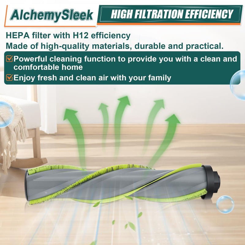 2 Pack Brush Roll Replacement for Bissell Cleanview XR Pet 300W/ Cleanview XR 200W/ Powerlifter Turbo Cordless Stick Vacuum Cleaner 3789X, 3789U, 3789, 3797V, 3797W, 3797 (Green)