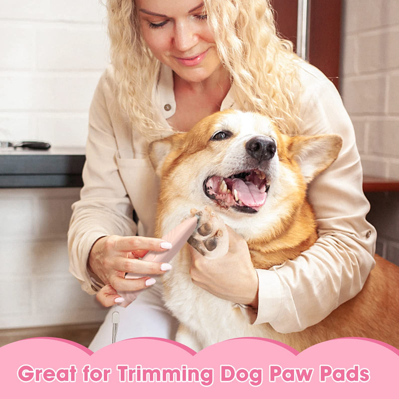 Dog Paw Trimmers, Cat Paw Clippers Low Noise Cordless Electric Mini Pet Clippers for Small & Medium Pets (Pink) Pink - PawsPlanet Australia