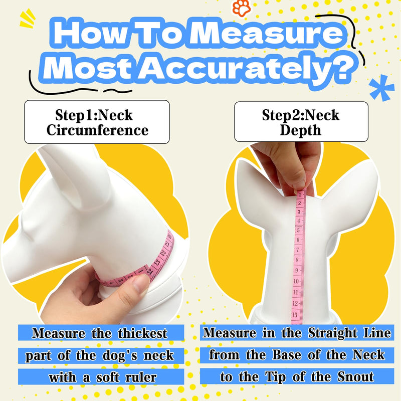 Upgraded Dog Cone Collar for Dogs After Surgery, Adjustable Dog Cone Collar for Large Medium Dogs,Breathable Elizabethan Pet Recovery Collar(Size:L) Plastic L (Neck Circumference: 13.7"-18")