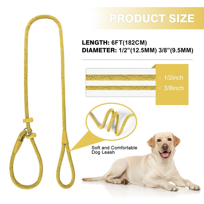 Lynxking Dog Leash Slip Lead Reflective Breathable Rope Comfortable Strong No Pull Slip On Pet Training Lead for Dogs - PawsPlanet Australia