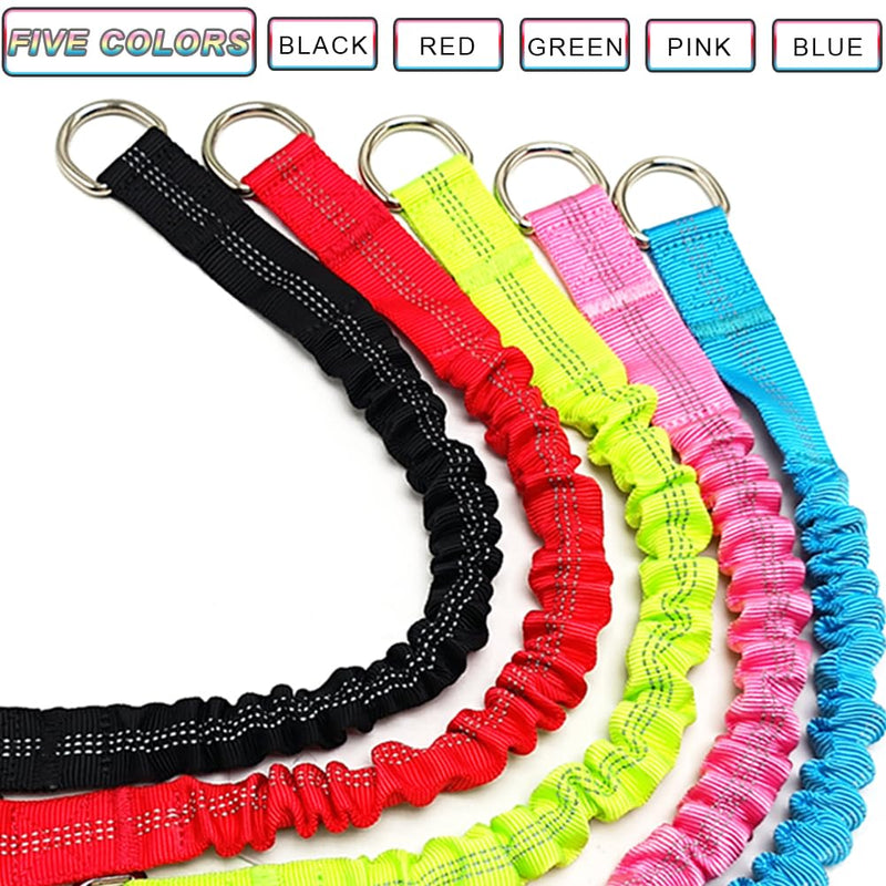 Bungee Dog Leash Extender, 18 Inch Nylon Elastic Extension Shock Absorbing, Works with Any Leash, Multifunctional Dog Lead for Medium Large Dogs Walking Training Running (Green) green - PawsPlanet Australia
