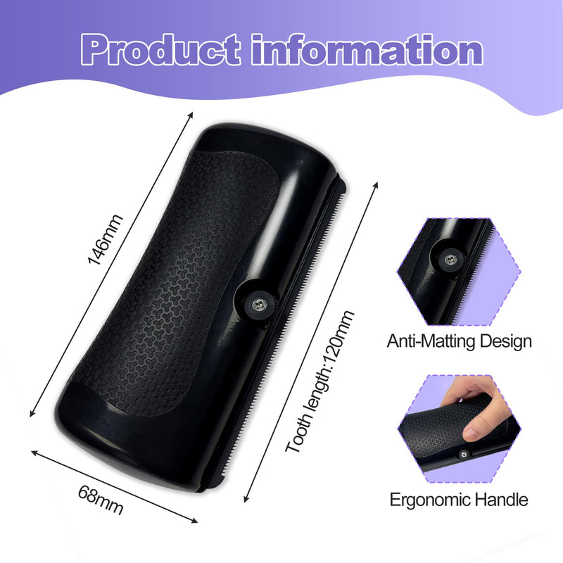 Deshedding Brush For Shedding - Short Long Hair Pet Dog Cat Grooming Tool Brush For Shedding Deshedding Brush for Pet Dogs Cats Rabbits Horses With Flea Comb - PawsPlanet Australia
