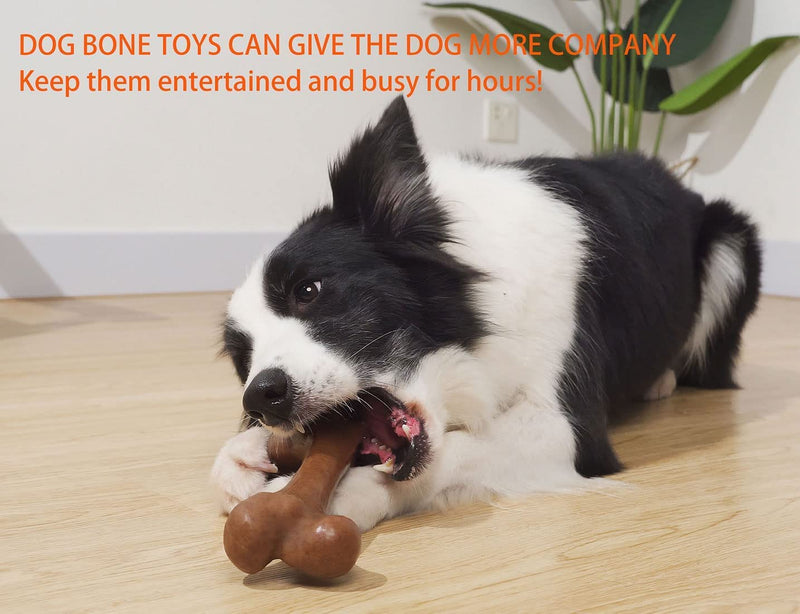 Dog Toys for Aggressive Chewers, UXVA Indestructible Nylon Bone Dogs Chew Toys, Durable Tough Puppy Teething Toys, Interactive Dog Toys for Medium Large Breed, Lifetime Replacement - PawsPlanet Australia