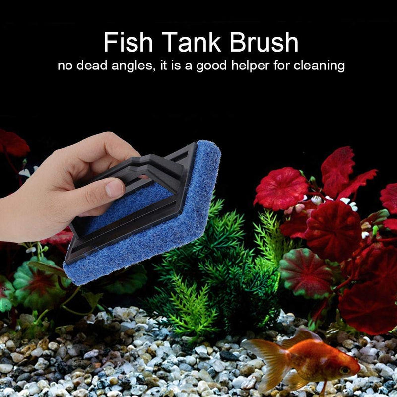 Yosoo Aquarium Fish Tank Cleaning Brush, Glass Algae Scraper Cleaner, Aquarium Cleaning Tool, Hand-held Plastic Bathroom Tile Surfaces Household Kitchen - PawsPlanet Australia