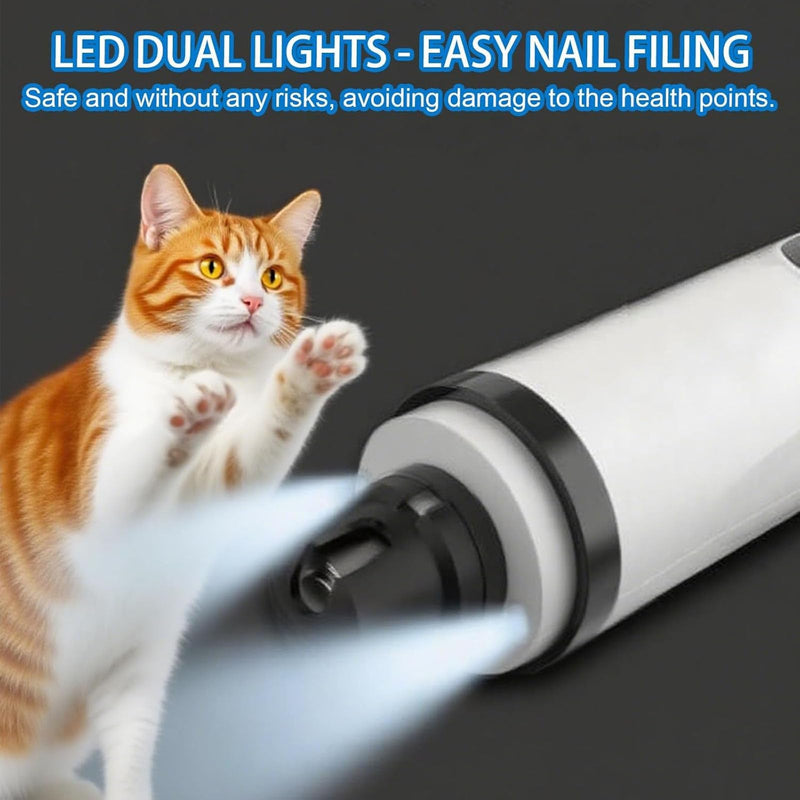 Silent Groom Pro, Nail Trimmer with LED Light & 5 Speeds, Nail Grinder Trimmer for Dogs & Cats, Quiet Electric Pet Nail File for Calm Grooming, USB Rechargeable (Replacement Grinding Heads)