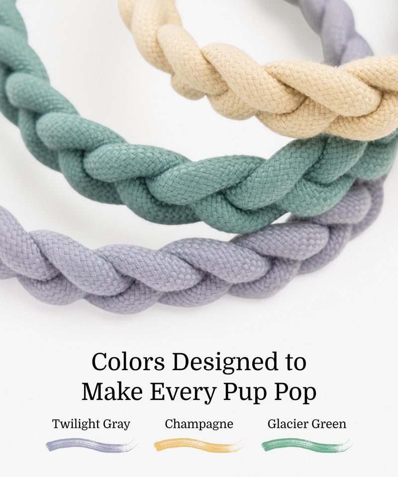 2026 New Edition, Fei & Eve Hand-Braided SP Cotton Martingale Collar – No-Pull, Gentle Design for Dog Neck – No Buckle, Heavy-Duty & Secure – The Thoughtful Gift for Dog Lovers, Small, Green S - PawsPlanet Australia