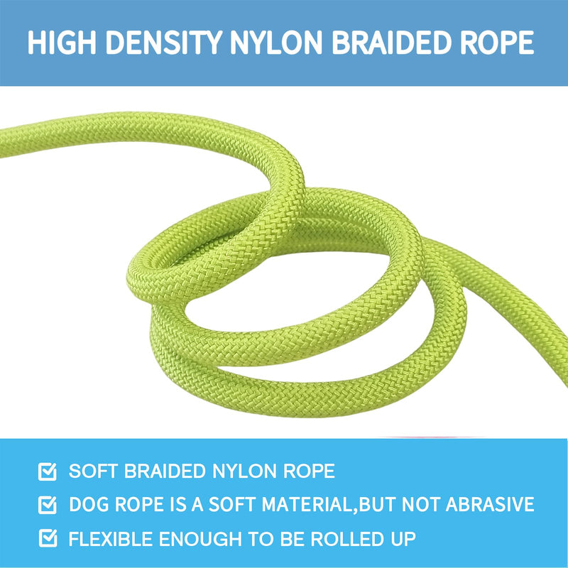 Durable Slip Lead - 5 FT Slip Leads for Dogs, Slip Lead Dog Leash Adjustable Dog Training Leash, Strong Nylon Rope Slip Leash for Large Medium Small Dogs (Green) Green - PawsPlanet Australia