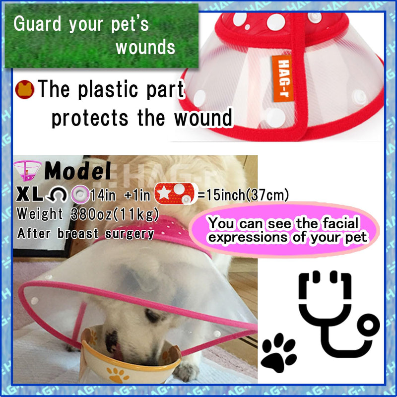 Lightweight Small Dog Cone Adjustable 5in 13in, Soft Cone for Cats to Stop Licking, Recovery Collar After Surgery(Green, M) green-M - PawsPlanet Australia