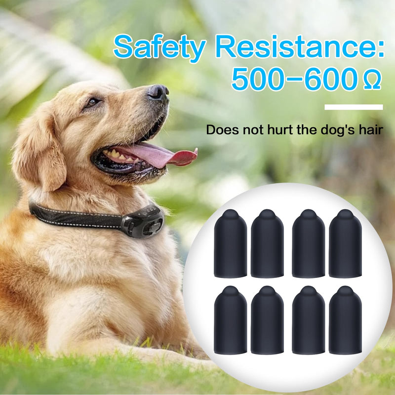 Shock Collar Rubber Tips for Dog,24 Pieces Column Conductive Rubber Sleeve Prong Collar Cover Training Collar Replacement Parts for Dog Shock Collar Prongs or Anti Bark Collars (13 mm) 13mm - PawsPlanet Australia