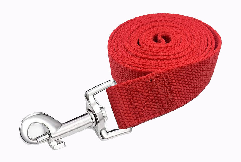 Strong Nylon Dog Leash, 4FT/ 5 FT/ 6FT Dog Leashes for Medium Large Dogs(4FT, Red) - PawsPlanet Australia
