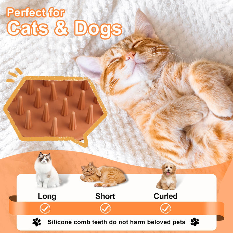 Steam Brush for Cat & Dog – 3-in-1 Spritz Pet Spray Hair Removal Comb for Grooming & Shedding Steam – Water Brush for Long & Short Haired Pets– Includes Two Bottles Waterless Shampoo - PawsPlanet Australia