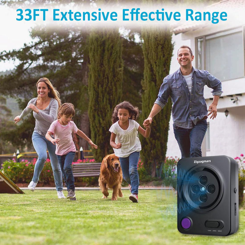 Anti Barking Devices, No Need App, Instant Use - 3 Modes Ultrasonic Bark Box, Dog Bark Deterrent Devices, Dog Barking Stopper with 33ft Range, Barking Control Device for Dogs Training Indoor/Outdoor