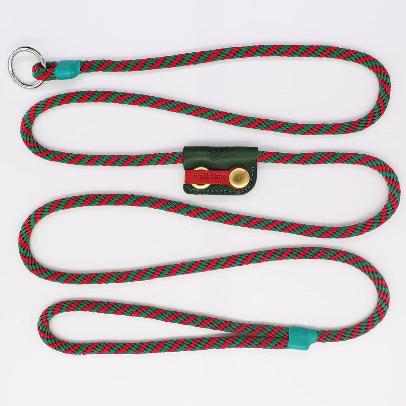 Slip Lead Dog Leash,Dog Harness and Leash Set for Walking - Head Collar with Rope Leashes for Pulling - DIY Dogs Scarf 6ft Dog Leash x 1/4in Thick Green Slider - PawsPlanet Australia