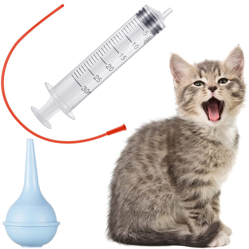 7 Pack Tube Feeding Kit for Puppies Puppy Feeding Tube Includes 3 Pack 8 FR Red Feeding Tubes, 3 Pack 10 ml 30 ml 60 ml Syringes, Bulb Syringe for Lamb Goat Puppy Whelping Kitten Measuring Watering - PawsPlanet Australia