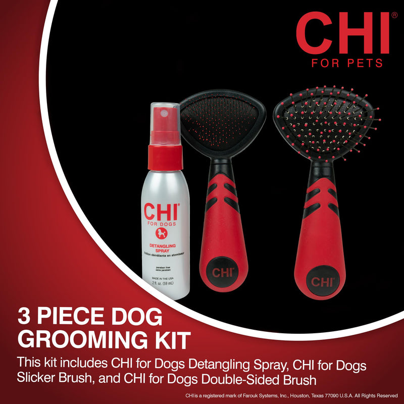 CHI Small Dog Detangling Kit, black