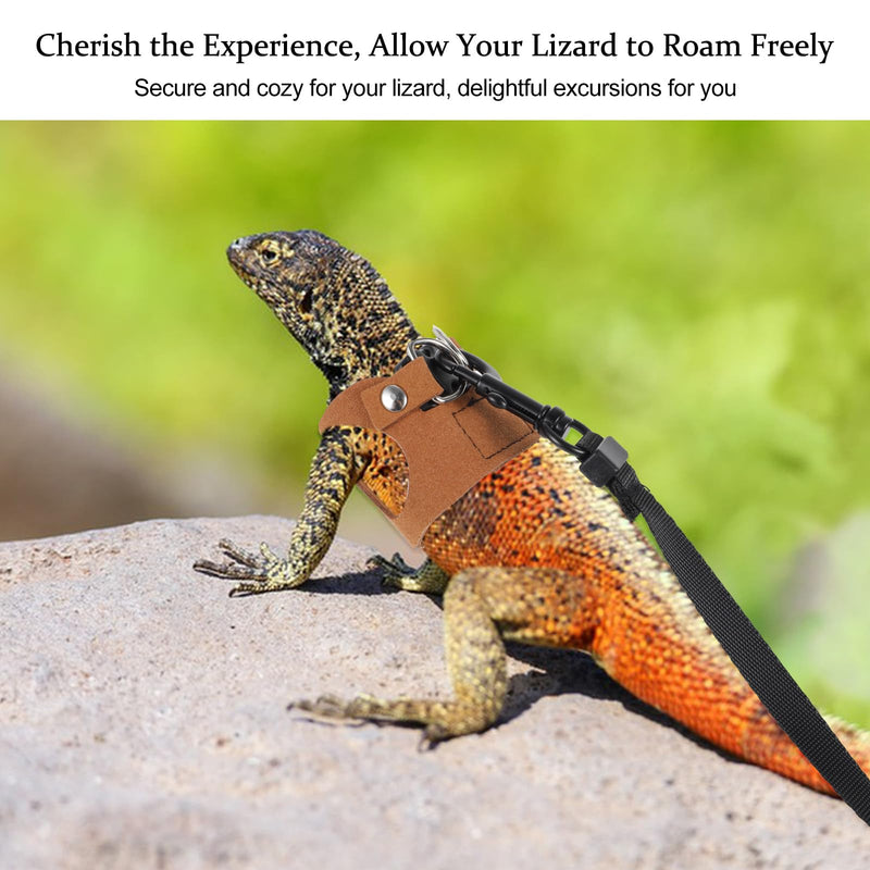 3 Pack Bearded Dragon Harness and Leash Set, Adjustable Lizard Leash Soft Small Animal Traction Rope, Vest Accessories for Squirrel Rat, Gecko, Bearded Dragon Harness - PawsPlanet Australia