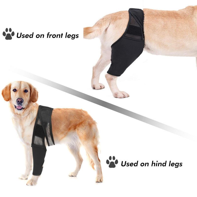 Dog Acl Brace Hind Leg,Dog Knee Brace for Torn Acl Hind Leg (Universal Front and Rear Legs),Adjustable Dog Knee Brace for Acl Tears, Hip Dysplasia, Osteoarthritis and Ligament Injuries (L) L - PawsPlanet Australia