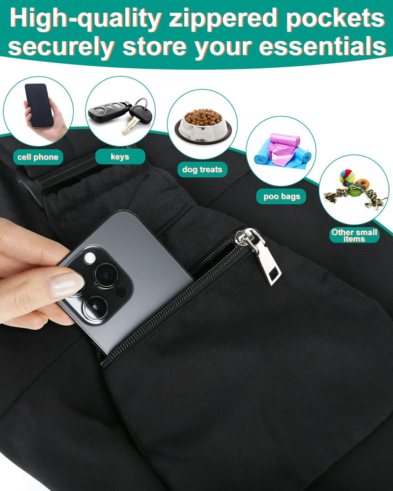 Pet Carrier Sling for Small Dogs and Cats, Dog Carrier Sling with Adjustable Thick Padded Shoulder Strap and Pocket, Hands Free Puppy Carrier Purse for Travel or Everyday Use - PawsPlanet Australia