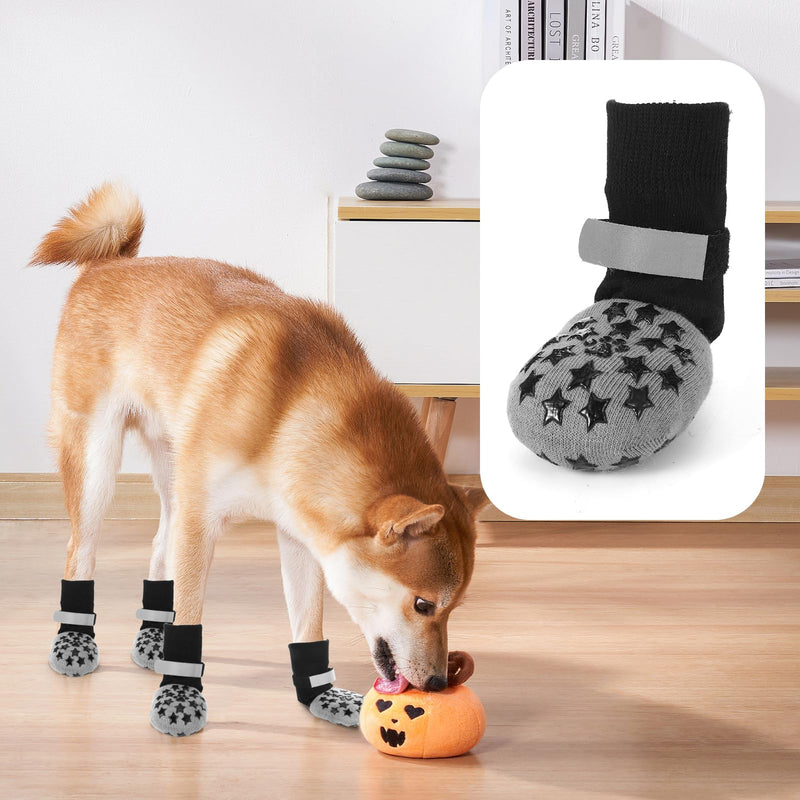 Dog Socks to Prevent Licking Paws, Dog Socks for Hardwood Floors Anti Slip, Grip Socks for Dogs, Non Slip Socks for Dogs,Dog Grippy Socks for Senior Dog Paw Protector,Dog Paw Covers for Large Dogs (L) L - PawsPlanet Australia