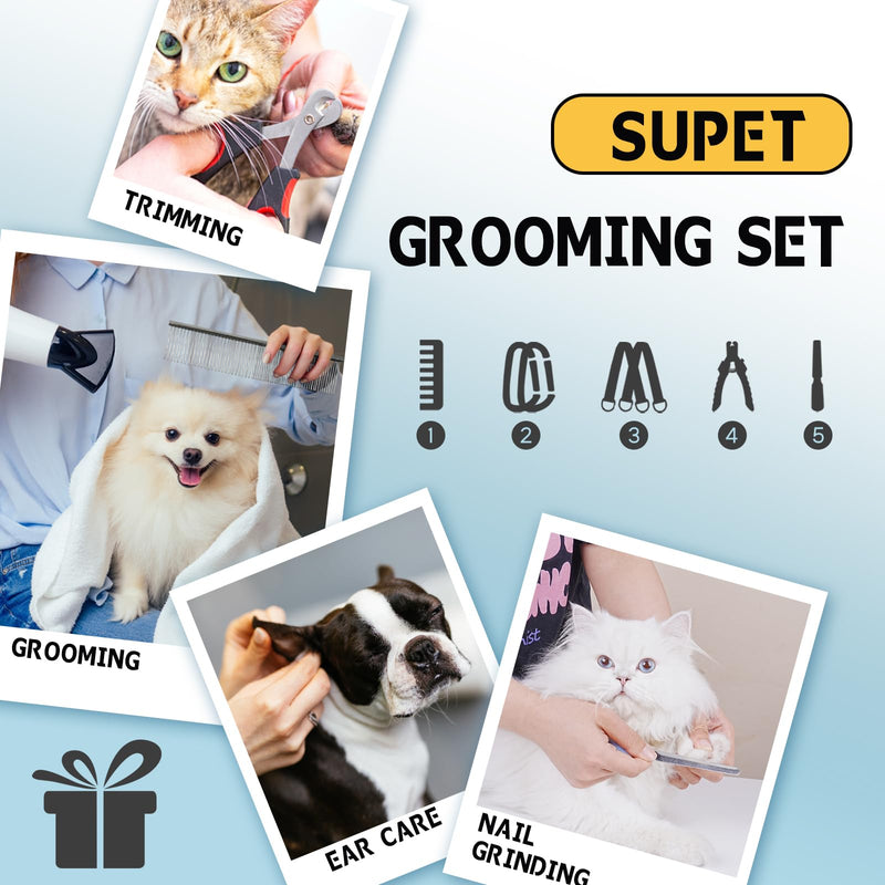 Supet Dog Grooming Hammock Harness for Dogs Cats, Relaxation Pet Nail Clipper Hammock, Restraint Dog & Large Animal Leashes Sling for Groomingk for Nail Trimming (Black Currant, XL) - PawsPlanet Australia