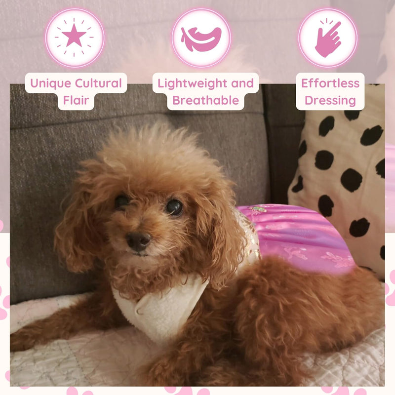 SSONGBYPET Traditional Korean Hanbok for Dogs - Elegant & Timeless Pet Clothing - Showcasing Stylish K-Fashion Design, Ideal for Special Events & Celebrations - Available in Sizes (S-2XL) - Size (S) Small - PawsPlanet Australia