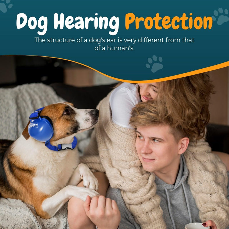 Dog Ear Muffs for Noise Protection, 29dB NRR Dog Earmuffs, Noise Cancelling Headphones for Dogs, Dog Ear Plugs for Hearing Protection from Thunder, Vacuums, Fireworks (Black, Medium) Black - PawsPlanet Australia