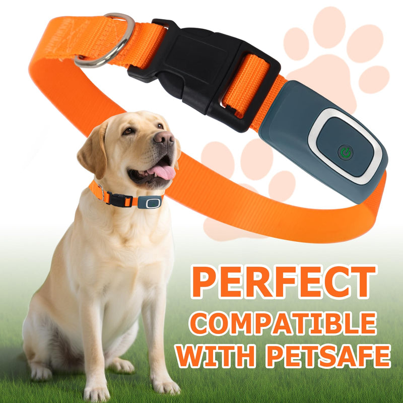 Replacement Collars Compatible with Pet Safe-Nylon Bark Collar for Wireless Fence and In-Ground Fence for Dogs,Red,Orange,2Pack - PawsPlanet Australia