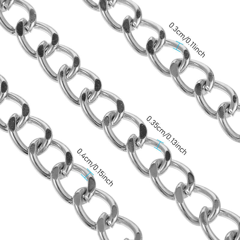 Heavy Duty Metal Dog Leash, Chew Proof Pet Leash with Soft Handle Stainless Steel Cuban Link Chain for Large & Medium Size Pets Walking Training and Traveling (4 FTx3 mm (0-80 lbs)) - PawsPlanet Australia